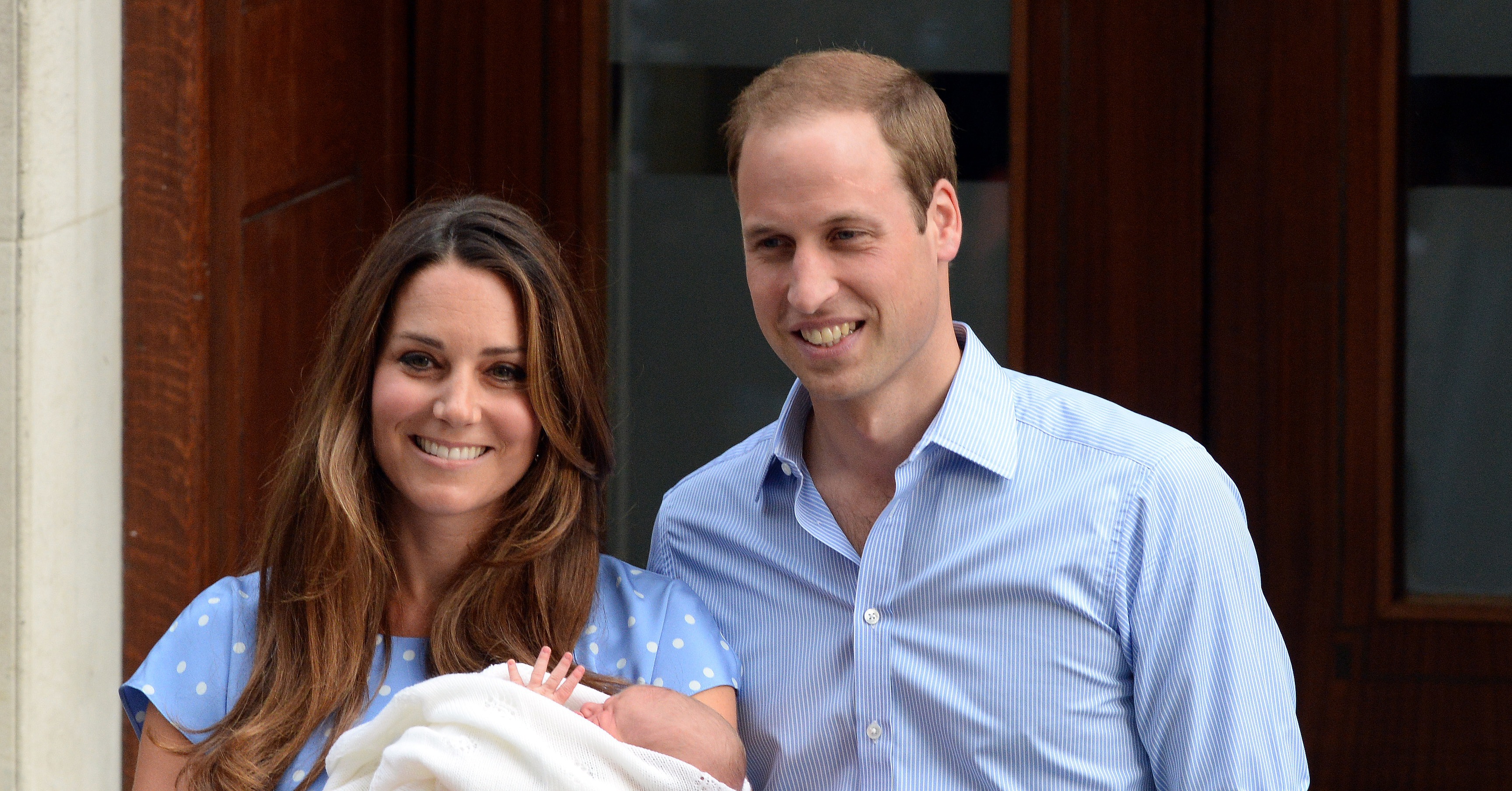 The Royal couple with Prince George